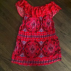 Wallflower off the shoulder dress